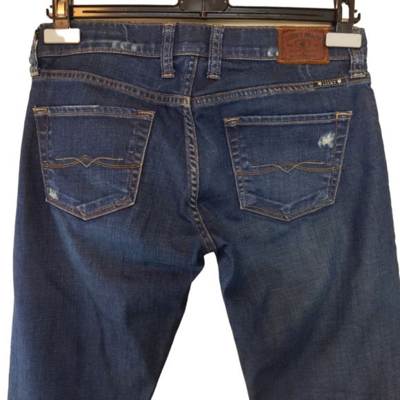 Lucky Brand Jeans Sienna Tomboy Straight Leg Distressed Jeans - Picture 9 of 12